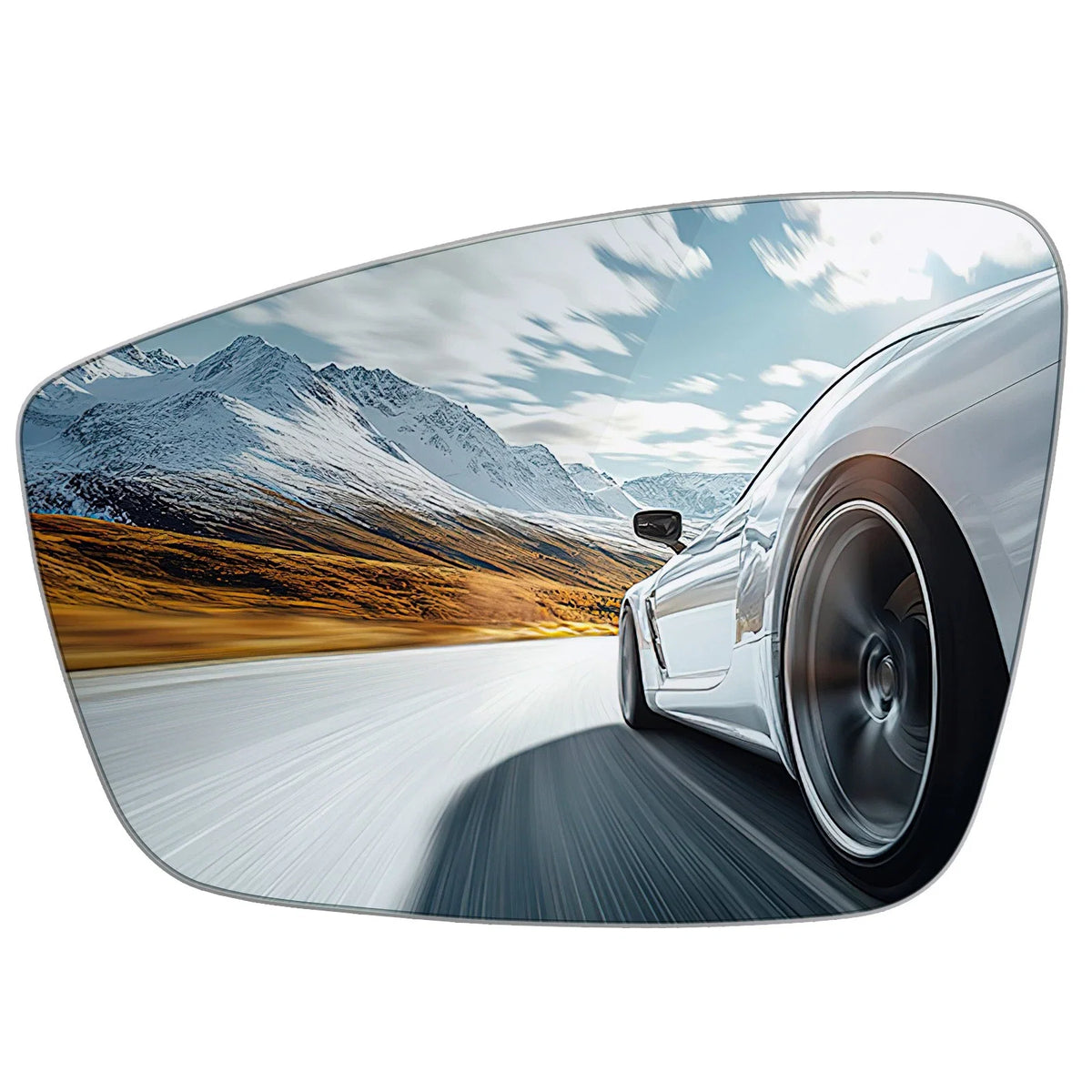 Left Side Mirror Glass for Volkswagen VW Passat Jetta Beetle (2011–2019)