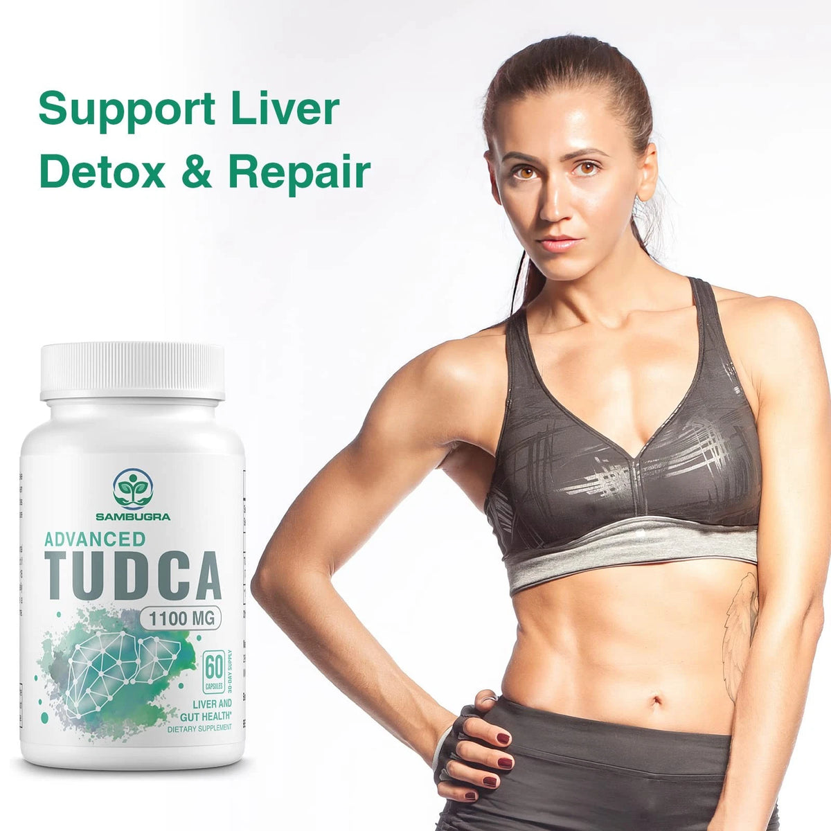 Sambugra TUDCA Liver Supplements 1100mg (60 Count)