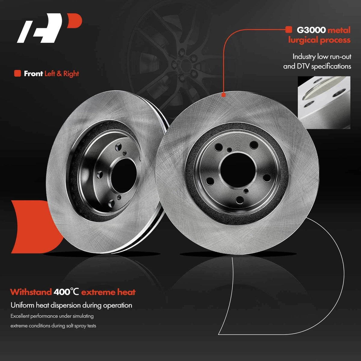Front Disc Brake Rotor for Subaru Impreza Legacy (1990–2001) T0620458, R-31042