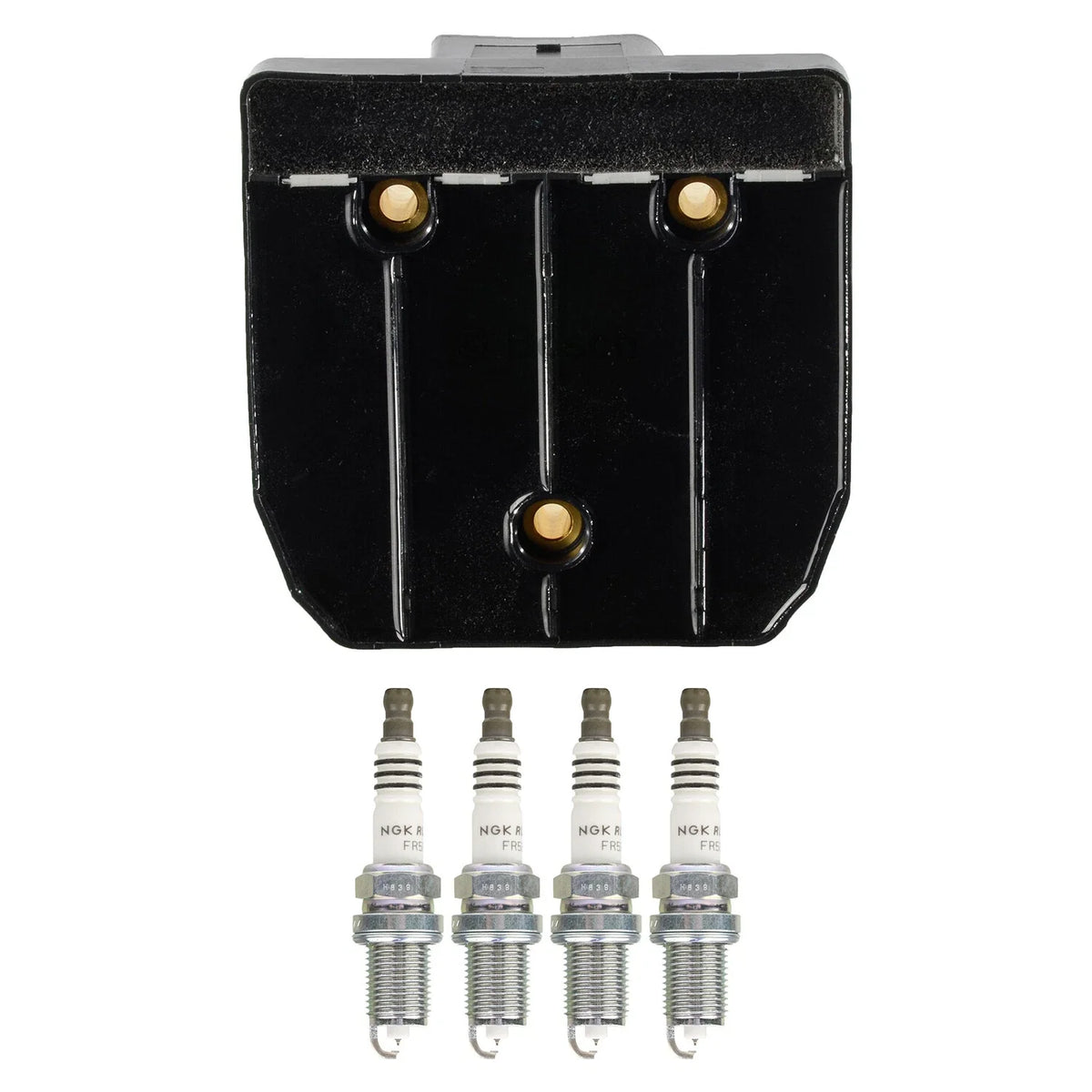 Set of 4 Bosch Ignition Coils & NGK Ruthenium HX Spark Plugs for Tacoma Golf Jetta