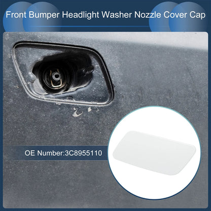 Front Right Washer Nozzle Cover Cap for Volkswagen Passat CC (2008–2012) White
