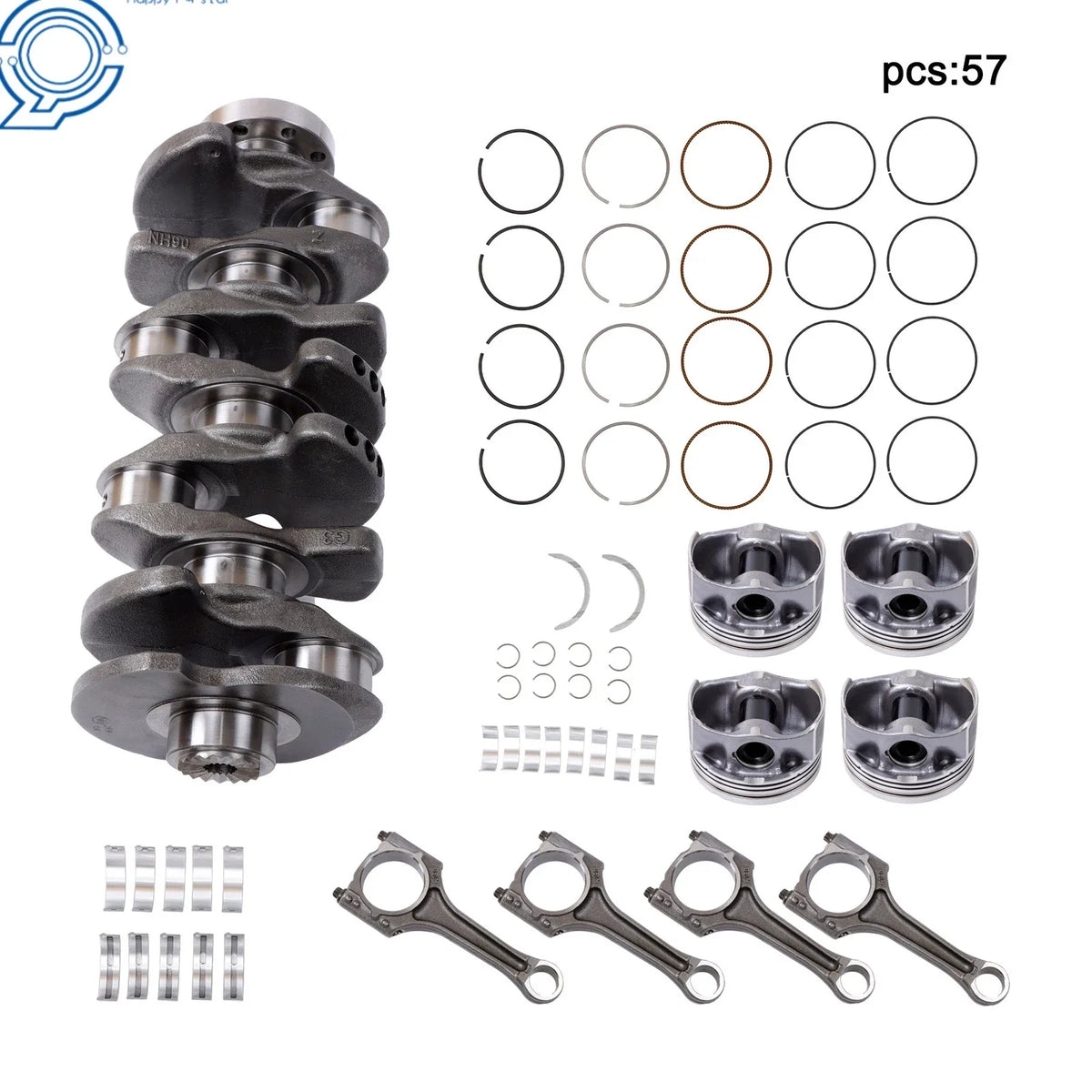 Engine Rebuild Overhaul Kit for Audi Volkswagen Skoda 2.0L