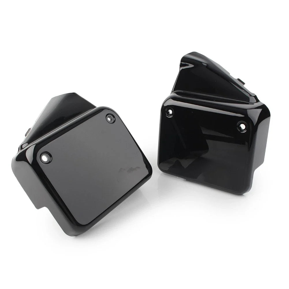 Set of 2 Black Side Battery Cover Guards for Honda VT750 Shadow Spirit (2000–2009)