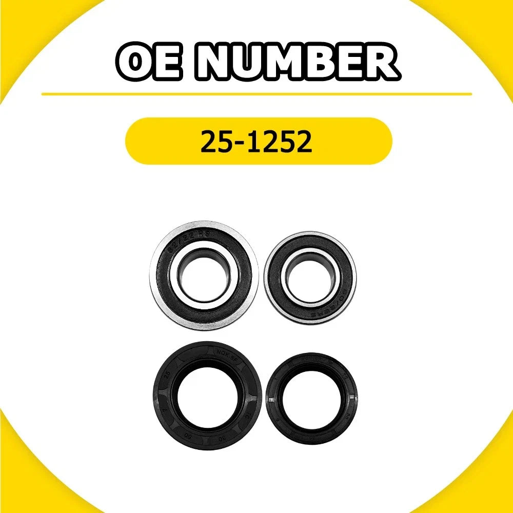 Rear Wheel Bearings Seals Kit for Yamaha YZ400F (1999) 25-1252 EXV