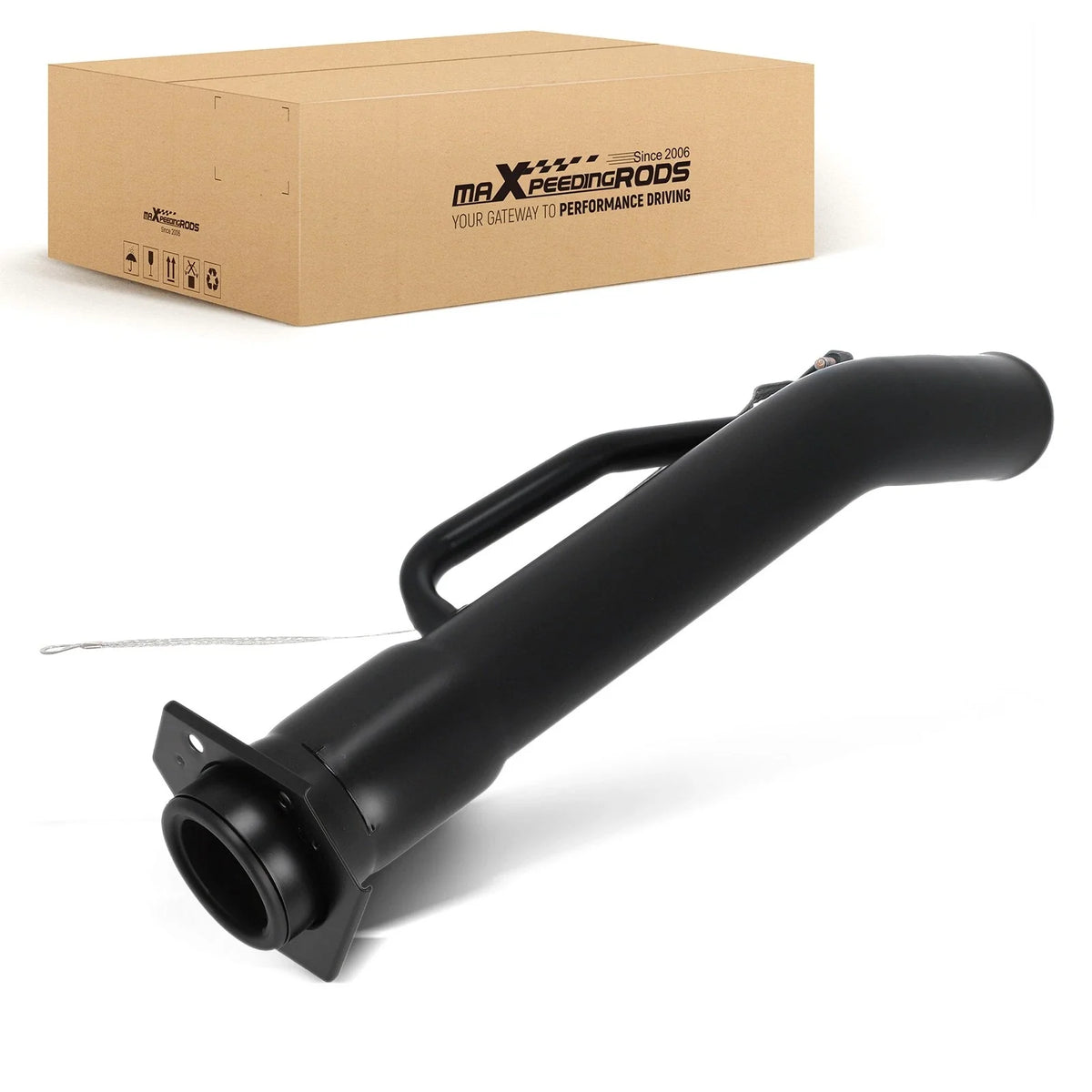 Gas Filler Pipe for GMC Sonoma S10 (2000–2002) 577-809 Steel Black