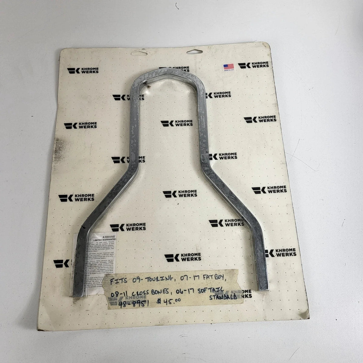Sissy Bar for Harley Softail Fat Boy (262609) - Chrome