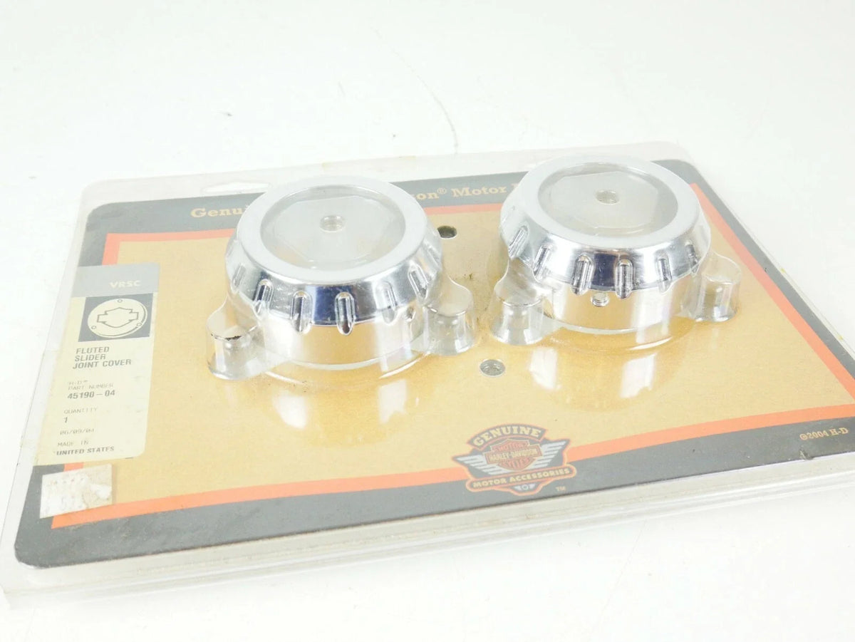 Genuine OEM Fluted Fork Slider Top Joint Cover for Harley-Davidson VRSC (2002–2023)