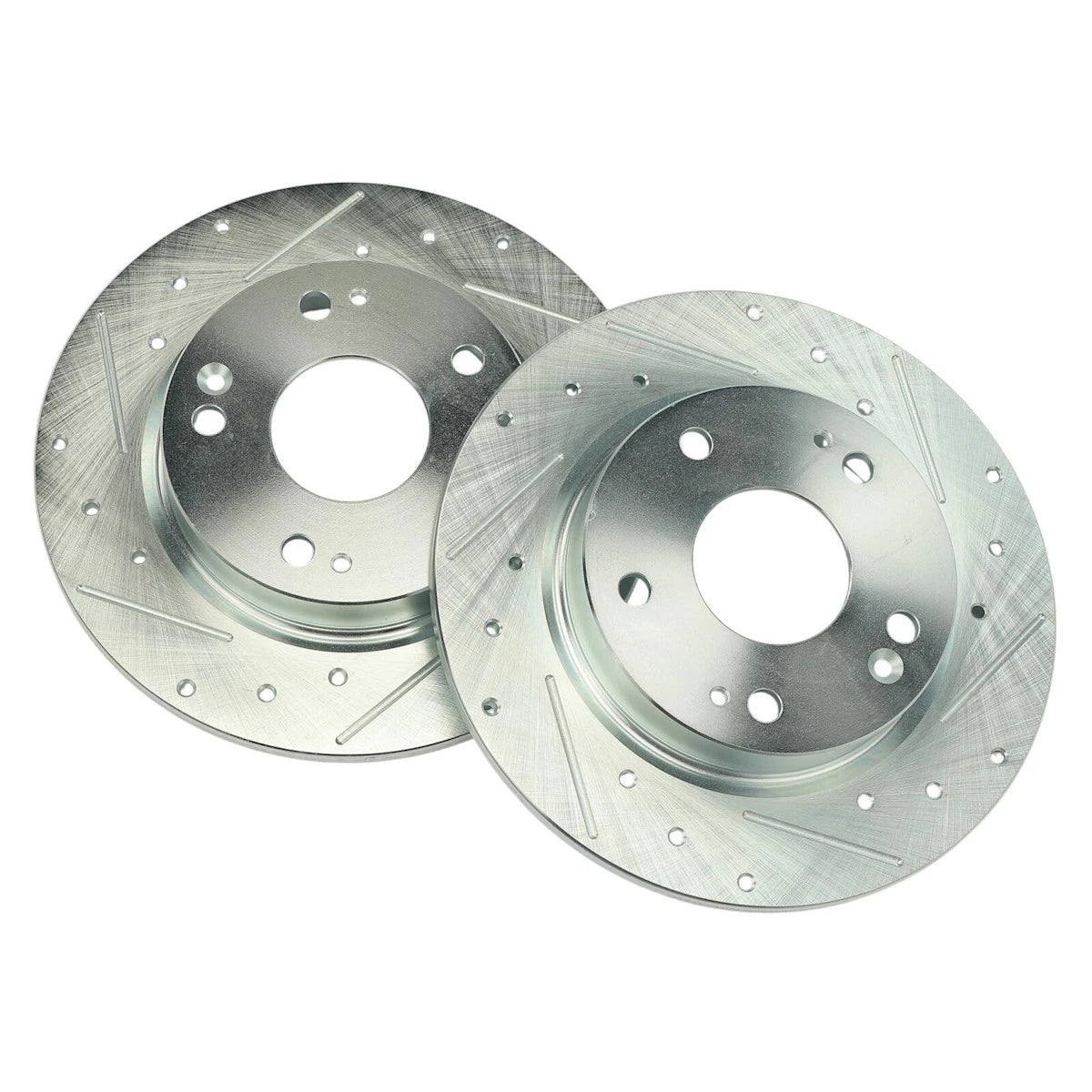 2X Brake Disc and Pad Kits Rear for Honda Civic (2016–2017, 2019–2023) - 18098562, S12140089, BR90146001