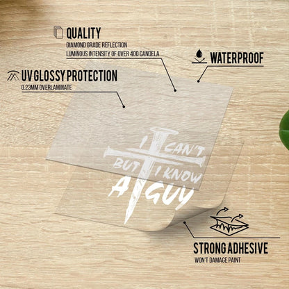 Vinyl Decal for Automotive Use - Size 12x9 inches, Version 2