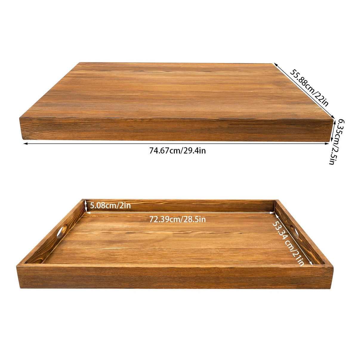 Wooden Stove Top Cover for Kitchen (Stove Protector, Pine Wood)