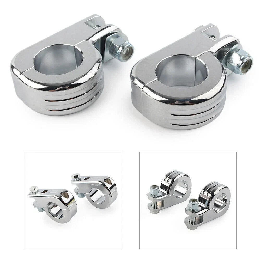 1.25" Chrome Highway Foot Peg Mounting for Harley Touring Road King