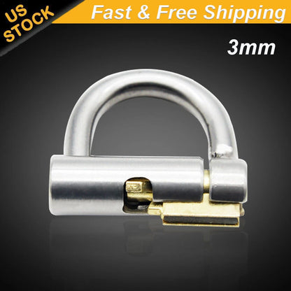 Stainless Steel Chastity Lock for Adult Use