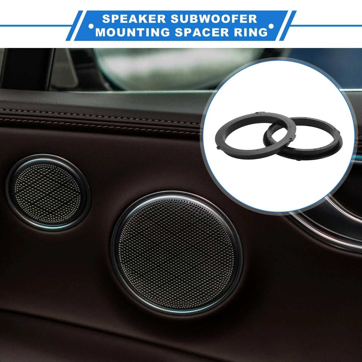 2X Speaker Spacer Ring for Ford Fiesta (6.5")