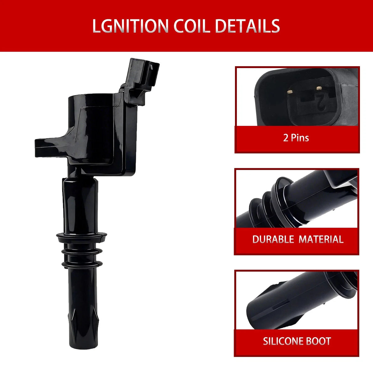 8pcs Ignition Coil for Ford F-150, F-250, F-350, Expedition (1997–2021)