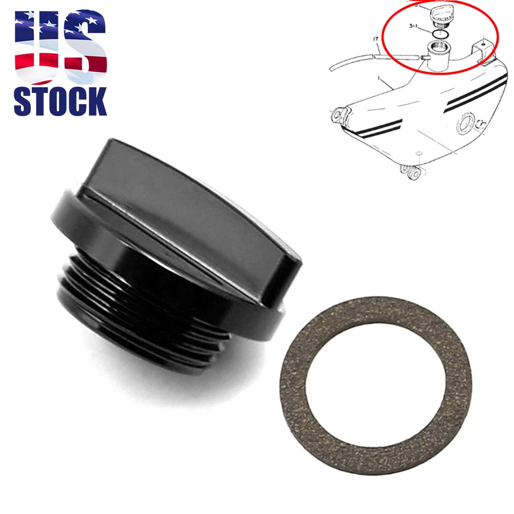 Aluminum Oil Tank Cap Set for Yamaha RD125 RD200 RD250 RD350