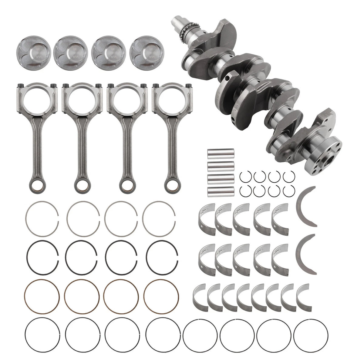 Engine Rebuild Overhaul Kit w/ Crankshaft for Hyundai Kia Forte Soul (G4NC)