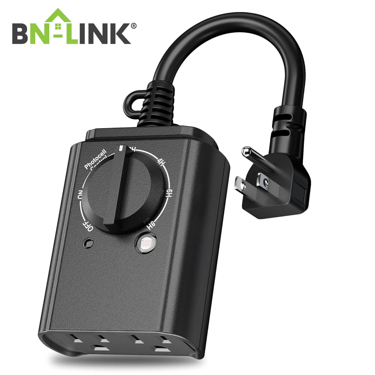 Outdoor 24Hr Programmable Timer with Photocell Sensor for Weatherproof Use