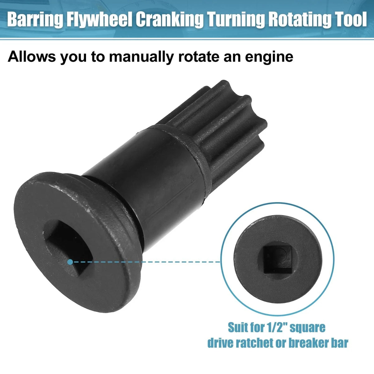 Engine Barring Rotating Tool for Dodge Pickup B/C Series Diesel 