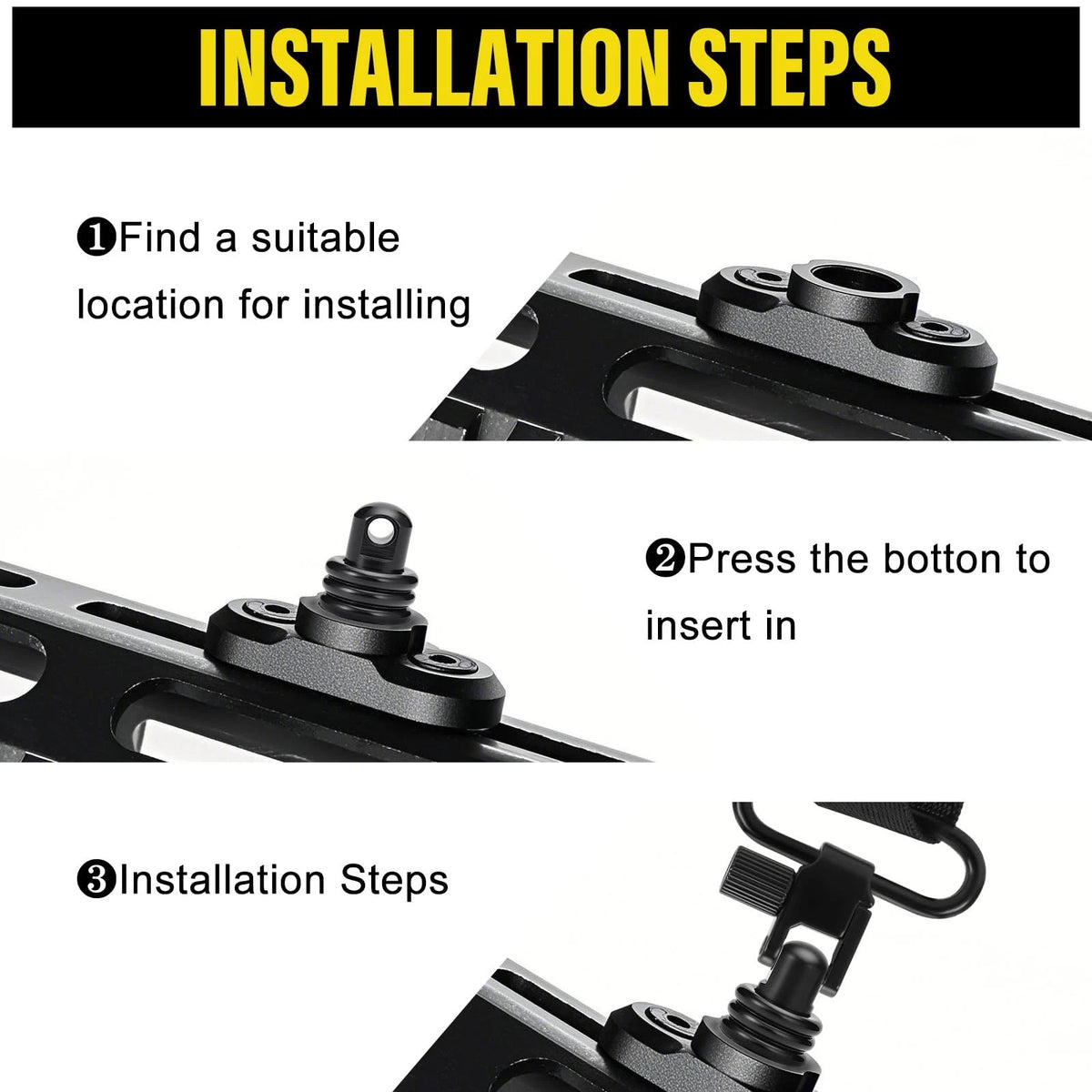 2X Quick-Detach Adapter Swivel Stud for Sling Mount