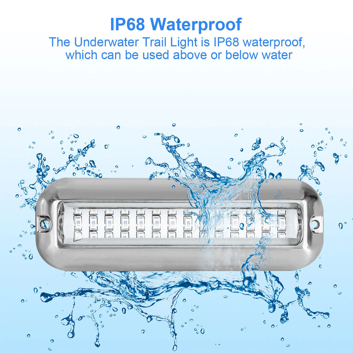 2X 42 LED Blue Underwater Boat Marine Transom Lights for Pontoon