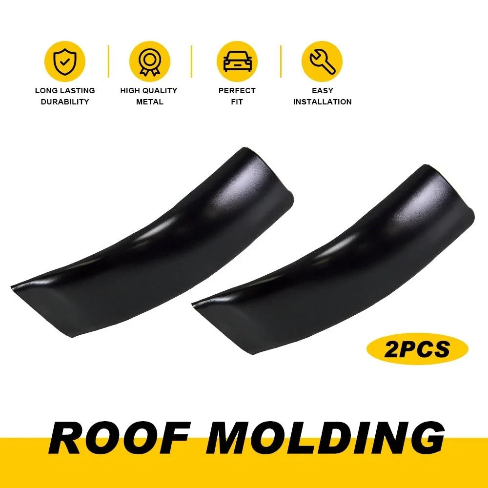 2X Roof Black Molding Left & Right for Ford F-350 Super Duty (1999–2007)