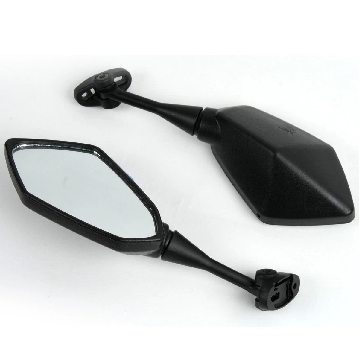 Black Pair Rear View Mirrors for Hyosung GT125R GT250R GT650R GT650S (2003–2018)