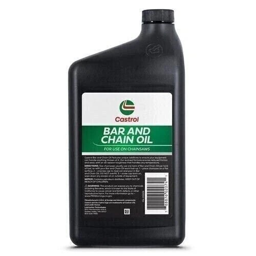 Case of 12 Castrol 215309 Bar and Chain Oil for Chainsaws (All Season)