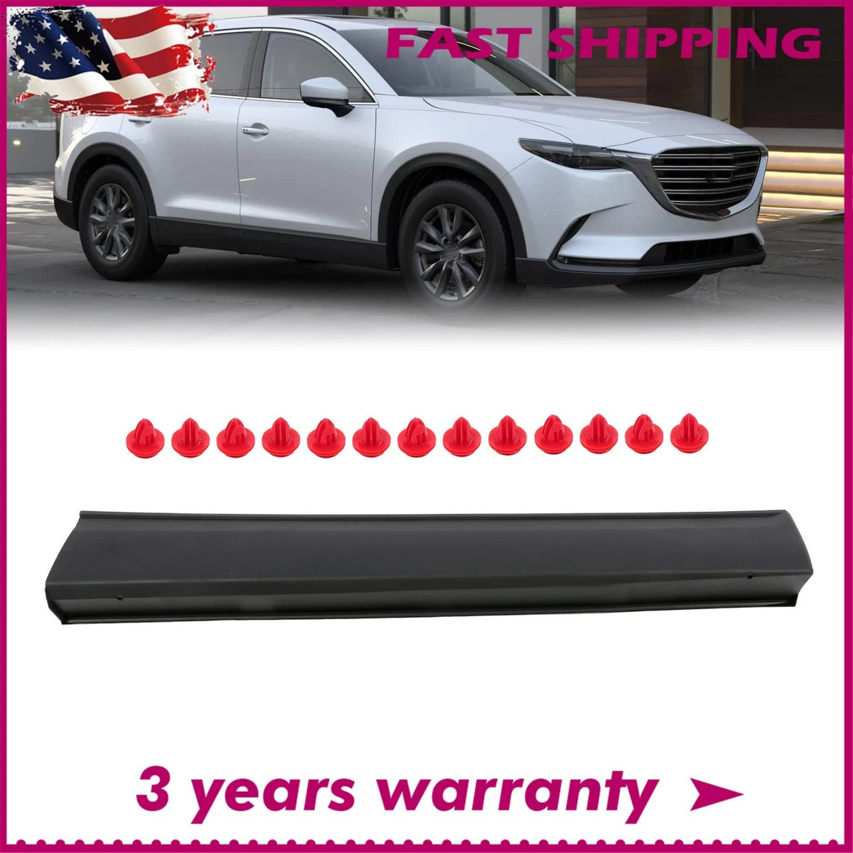 Front Door Lower Molding RH for Mazda CX-9 (2016–2023) TK48-51-RA0B