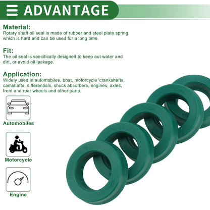 Set of 5 Oil Seal Rotary Shaft Seal 22x35x8mm for Various Models 