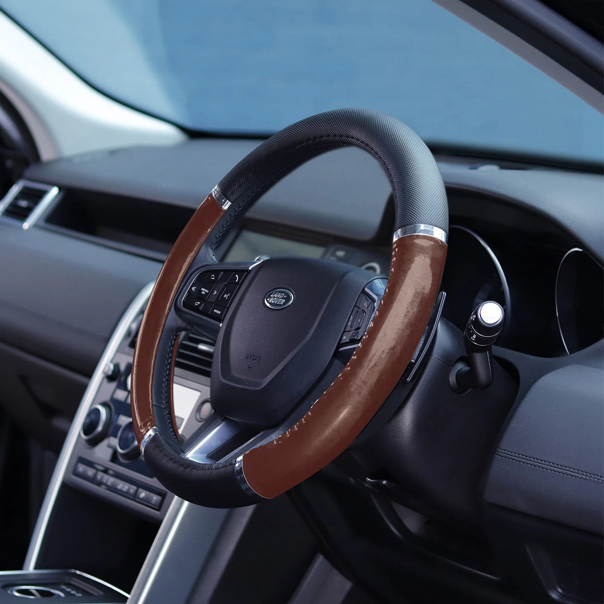 Steering Wheel Cover for Comfort Protection - Black Wood Effect (SWWG1)