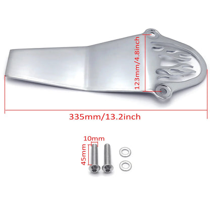 Chrome Flame Drive Shaft Cover for Yamaha V-Star 650 (1998–2015)