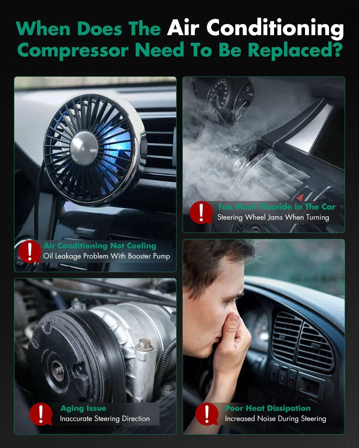 A/C Compressor 6-Groove 6SBU14C for Ram ProMaster City (2015–2022)