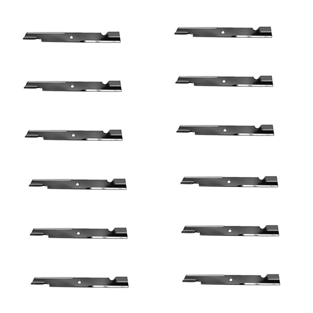 12 High Lift Notched Blades for Exmark Lazer Z Advantage 72" (Fits 103-6384)