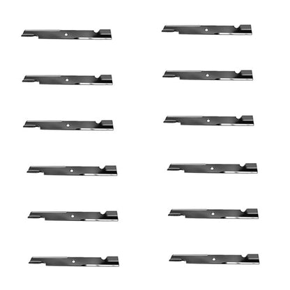 12 High Lift Notched Blades for Exmark Lazer Z Advantage 72" (Fits 103-6384)