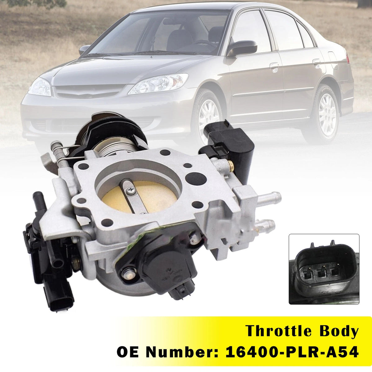 Throttle Body for Honda Civic 2001–2005 (16400-PLR-A54, 16400PLRA54)
