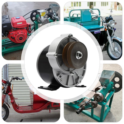 12V 250W Electric Brushed Motor with Belt Pulley for E-Scooter Bike