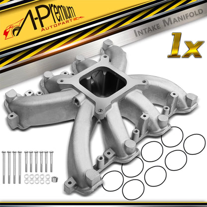 Single Plane Carb Intake Manifold for Chevy GM LS Gen III IV LS3/L92 (300-131)