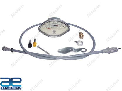 Speedometer Set for Vespa Sprint GS GL GT 125 160 SS 180 VBB (120 km/h)