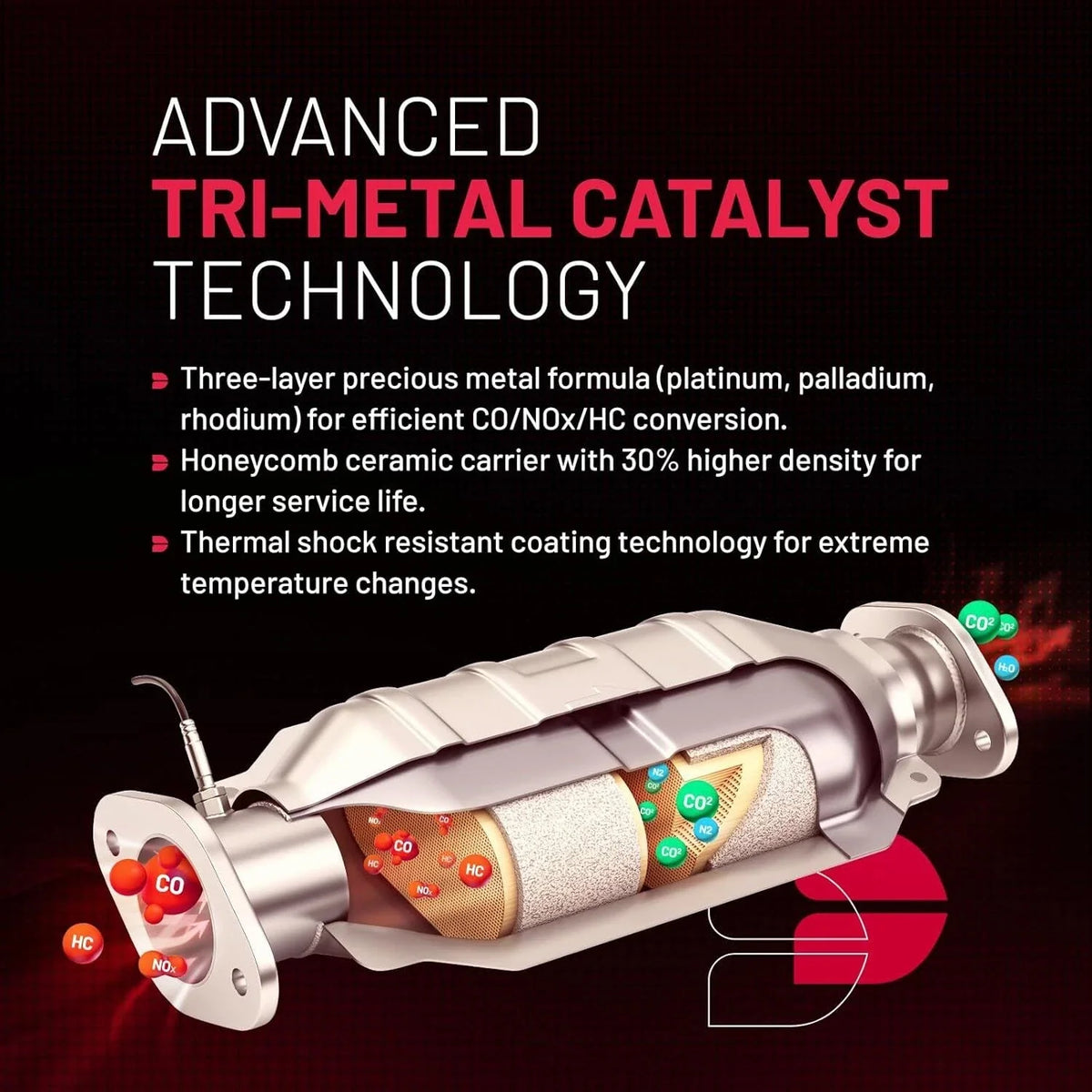 Exhaust Manifold Catalytic Converter for Subaru Outback 2013-2014 16689