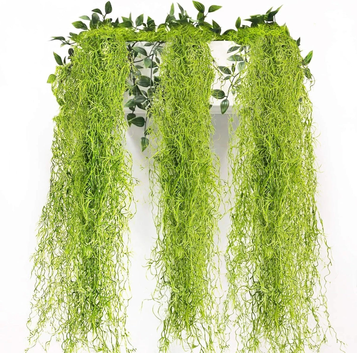 3X Faux Spanish Moss for Plants (Artificial Hanging Bulk)