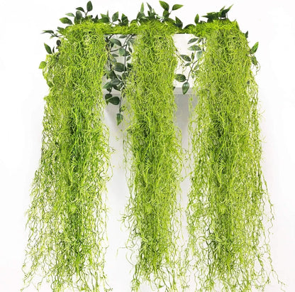3X Faux Spanish Moss for Plants (Artificial Hanging Bulk)