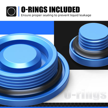 CNC Crankcase Cover Plugs Bolts for Yamaha TTR230 (2010–2020) TTR125E/LE (2008–2020)