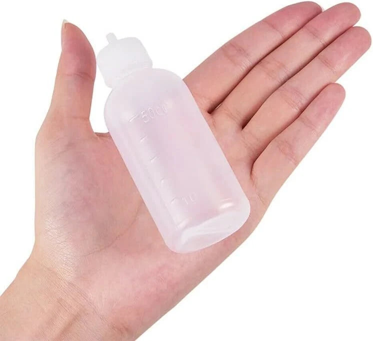 20pcs 50ml Needle Tip Squeeze Bottles for Liquid Glue, Ink, Oil