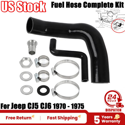Fuel Filler & Vent Hose Kit for Jeep CJ5 CJ6 (1970–1975) 992965 992736