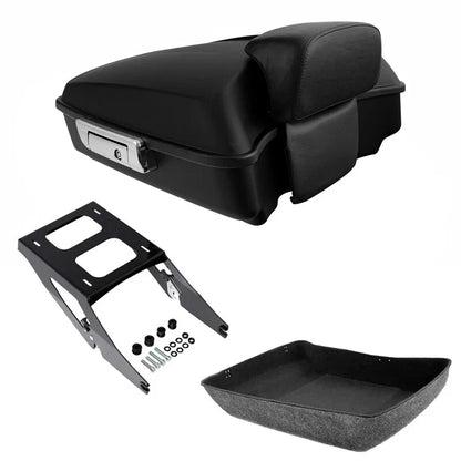 Chopped Trunk Backrest Mount for Harley Sport Glide (2018–2021) Matte Black