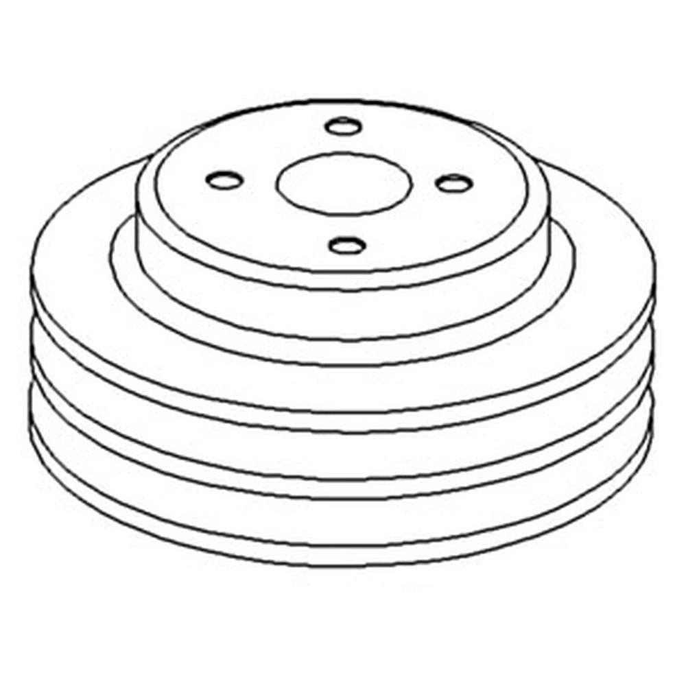 Water Pump Pulley Double Groove for Allis Chalmers 7080 7045 7040 7050 7060
