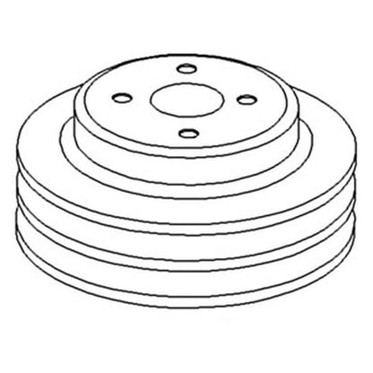 Water Pump Pulley Double Groove for Allis Chalmers 7080 7045 7040 7050 7060