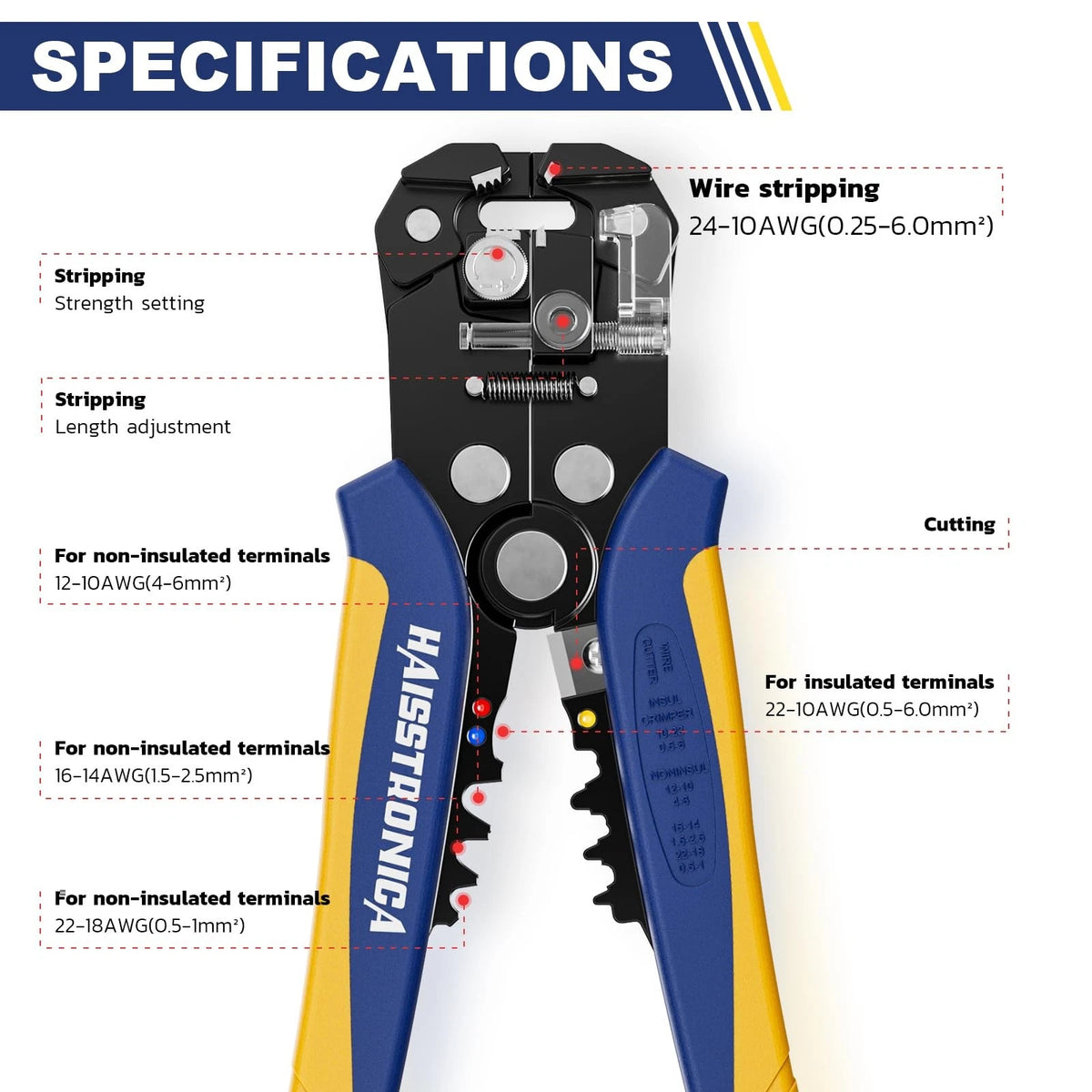 Self-Adjusting Wire Stripper for Automotive Use (3 in 1)
