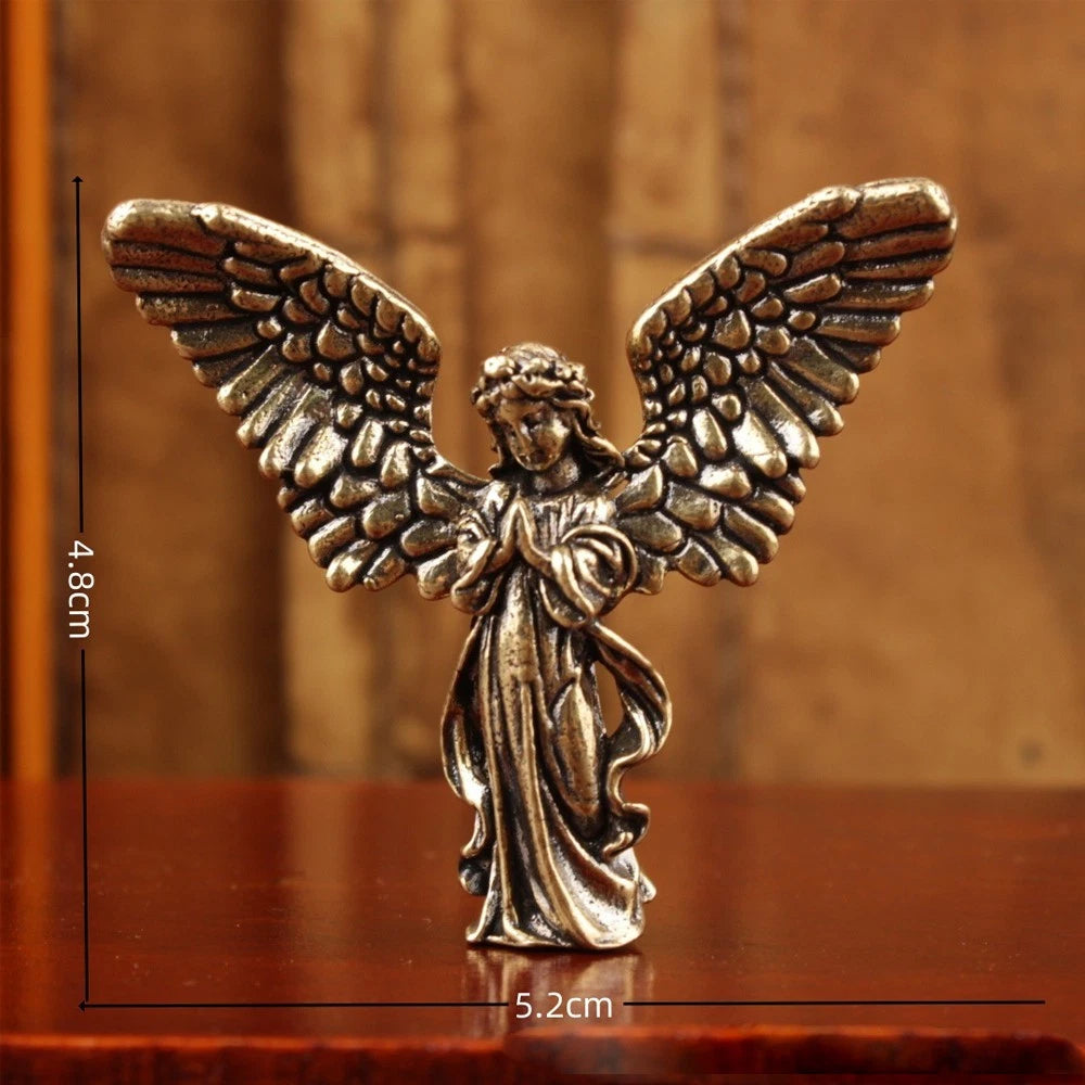 Brass Angel Figurine for Home Decoration (Personalized Cupid Guardian)