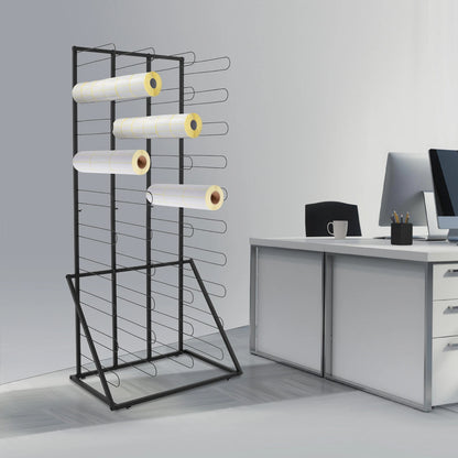 Vinyl Roll Storage Rack for Floor Organizer (40 Shelves)